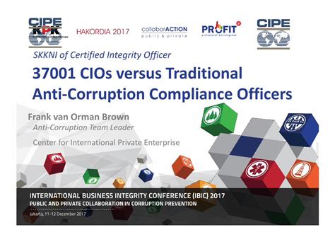 Pdf Skkni Of Certified Integrity Officer Cios Versus