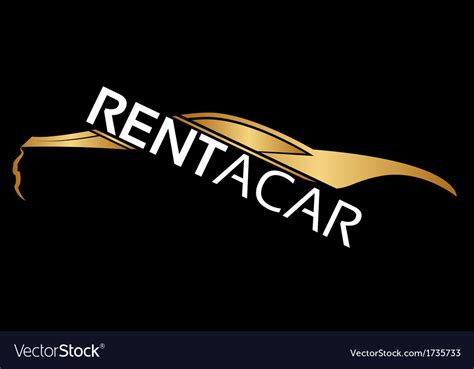 Rent a car logo Royalty Free Vector Image - VectorStock