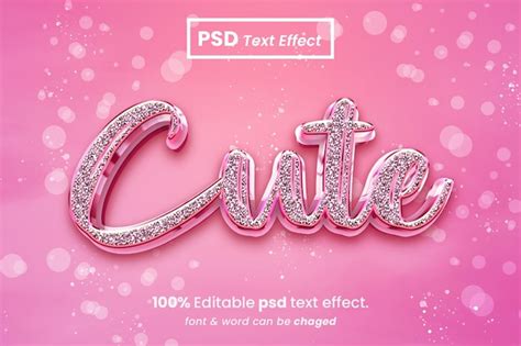 Lindo Efecto De Texto Editable En D Archivo Psd Premium