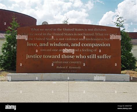 Inscription Of Excerpt From Robert F Kennedys April 6 1968 Speech