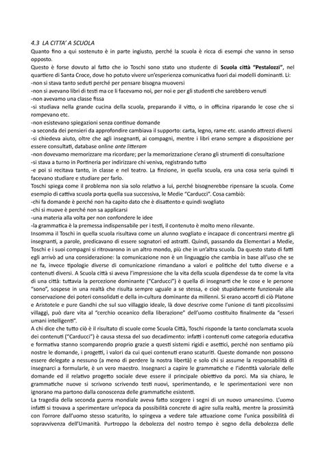 Luca Toschi La Comunicazione Generativa 198 Fine 4 LA CITTA A SCUOLA