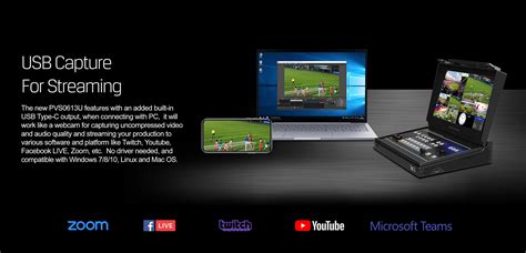 PVS0613U – Portable 6CH Streaming Switcher - AVMATRIX