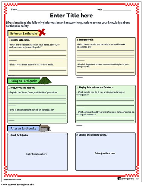 Free Earthquake Worksheets Editable Templates Worksheets Library