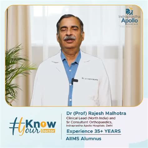 Indraprastha Apollo Hospitals New Delhi On Linkedin Know Your Doctor