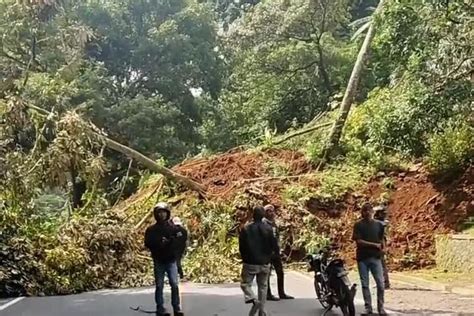 Kawasan Puncak Bogor Longsor Imbas Gempa Cianjur Jalur Puncak Ke