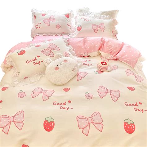 Cute Strawberry Bedding Set Pn4178 Pennycrafts