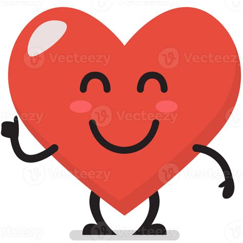 Smile Heart Character Emoji 23256287 PNG