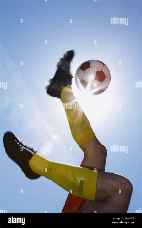 Football Player With Ball Hi Res Stock Photography And Images Alamy