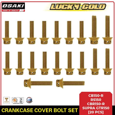 Cb R Rs Cbr R Supra Gtr Osaki Lucky Gold Crankcase Bolt