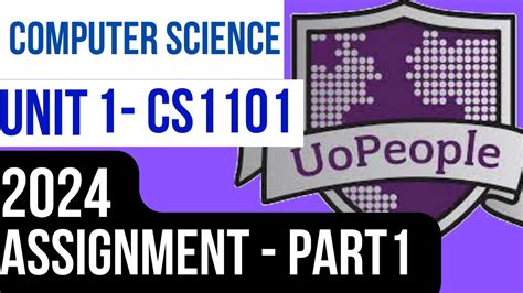 Cs Unit Programming Assignment Part Youtube