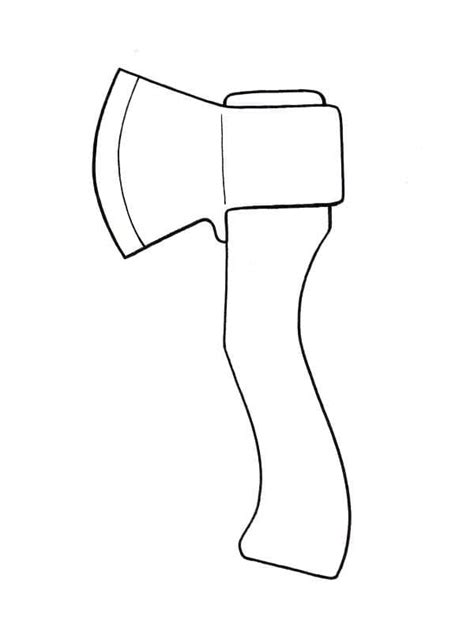 Short Axe Coloring Page Download Print Or Color Online For Free