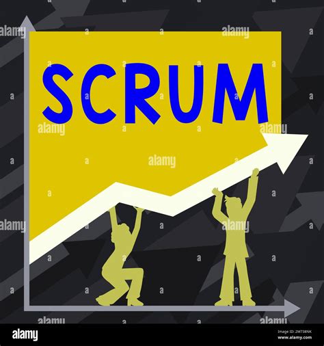 Affiche manuscrite Scrum Mot pour l écriture manuscrite comme