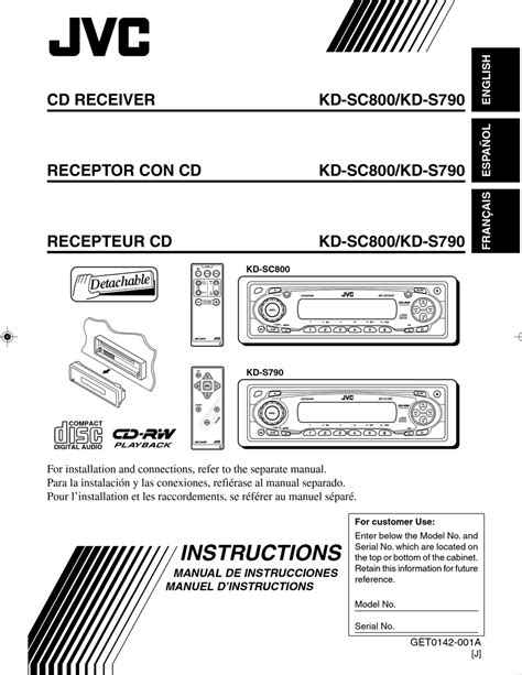 Jvc Kd Sc800 Instructions Manual Pdf Download Manualslib