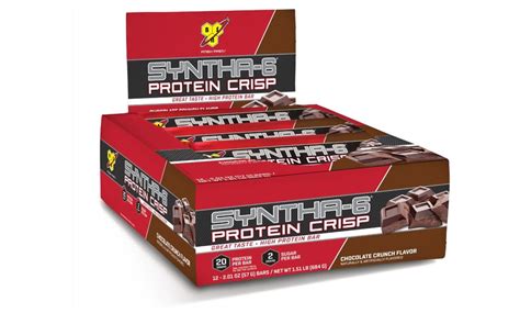 Bsn Syntha 6 Protein Crisp Bars 12 Count Groupon