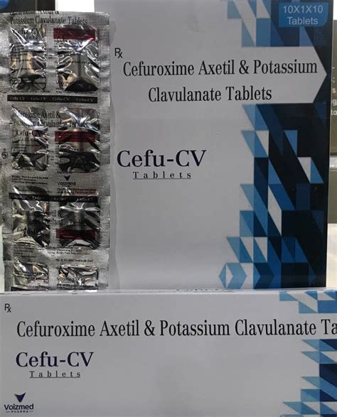 Cefu Cv Cefu Cv Cefuroxime Mg Clavulanic Acid Mg Manufacturer