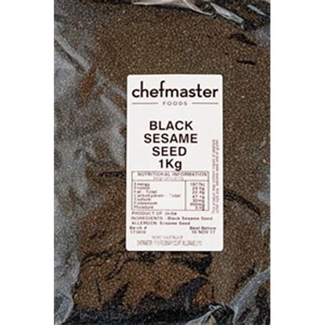 Black Sesame Seeds 1kg Sesame Seeds Alpha Seafoods Alpha Seafoods