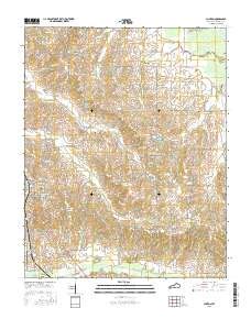 Mount Pleasant Cemetery Topo Map In Hickman County Kentucky