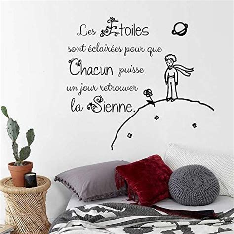 Stickers Muraux Vinyle Petit Prince Citation Les Toiles Sont