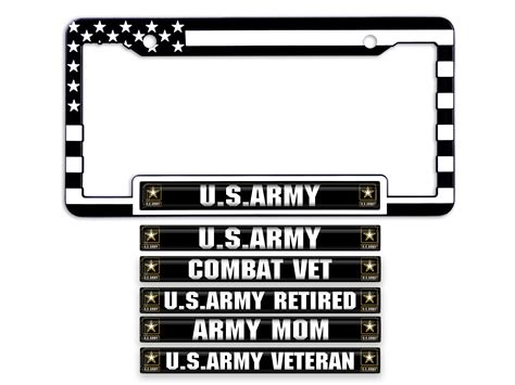 Army Veteran License Plate Frame - Etsy