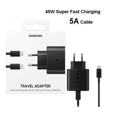 Incarcator Samsung Super Fast Travel Charger 45W Cablu USB Type C