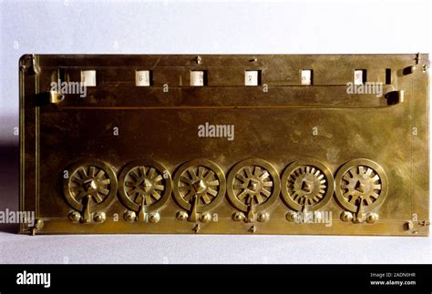 A Pascaline A Mechanical Calculating Machine Invented By French