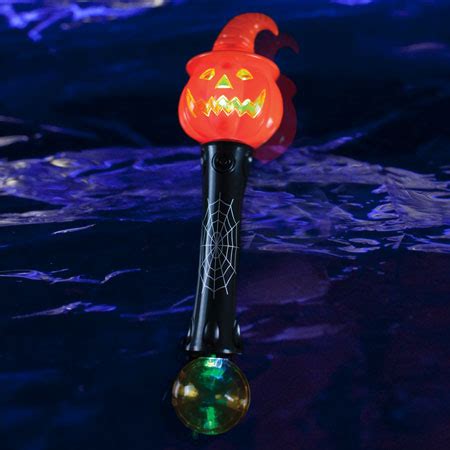 Led Witchy Pumpkin Wand Led Halloween Wand Sureglow