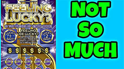 I Tried Of Pa Lottery Feeling Lucky Scratch Off Tickets