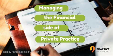 Managing the Financial Side of Private Practice | Some Accounting Basics 