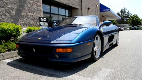 Shiny Ferrari F355 Spider Blue Youtube