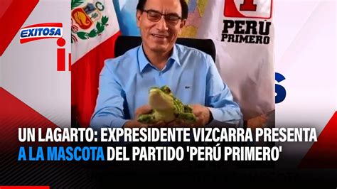 Un Lagarto Expresidente Mart N Vizcarra Presenta A La Mascota Del