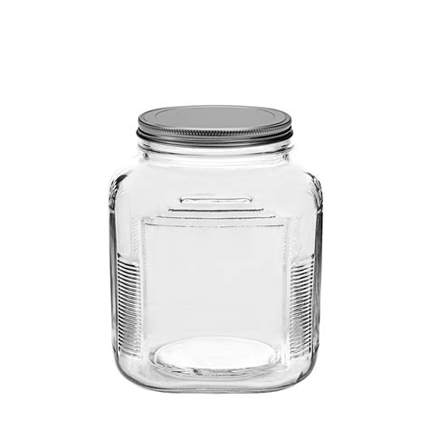 Anchor Hocking 4 Piece 2 Quart Glass Cracker Jar Set With Brushed Metal Lid And Reviews Wayfair