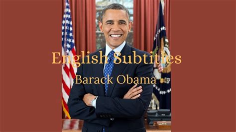 English Speech Barack Obama Yes We Can English Subtitles Youtube