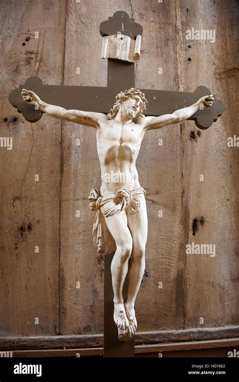 Jesus Cross Inri Stock Photo Alamy