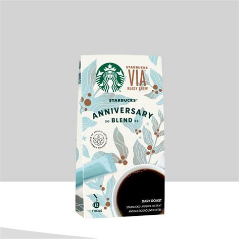 星巴克via®週年紀念即溶研磨咖啡starbucks Via® Ready Brew Anniversary Blend 蝦皮購物