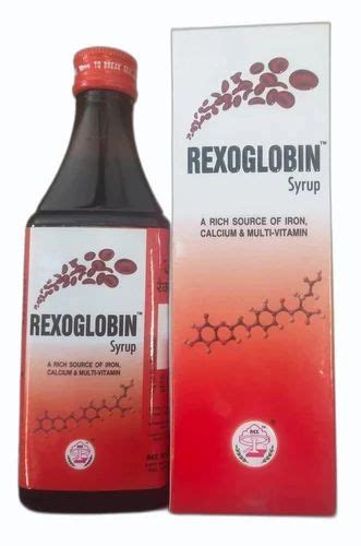 Rexoglobin Iron Calcium Multi Vitamin Syrup At Box Ferrous Iron