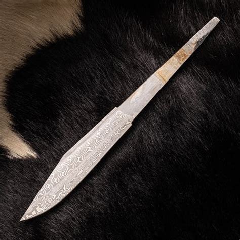 95 Anglo Saxon Patternwelded Broken Back Seax Blade 024 Owen Bush