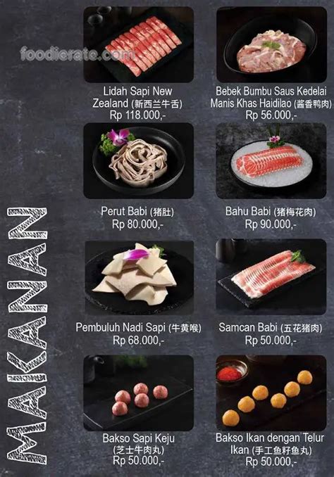 Haidilao Hot Pot Gandaria City Gandaria Daftar Harga Menu Haidilao Hot Pot Gandaria City