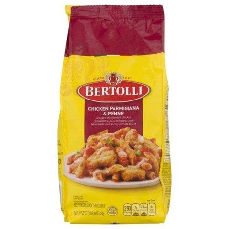 Bertolli Chicken Parmigiana Penne Frozen Meal Grocery Heart