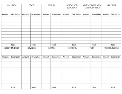 expense tracker printable customize