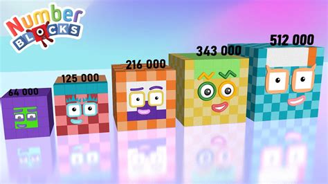 Numberblocks Super Cube Comparison 1 To 512 Vs 1000 To 512 000 Numberblocks Number Pattern Youtube