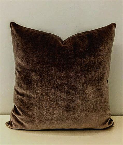 Luxury Brown Velvet Pillow Cover Brown Pillows Velvet Pillow Throw