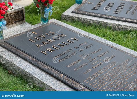 S Graceland Grave Memphis Tennessee D Elvis Presley Photographie