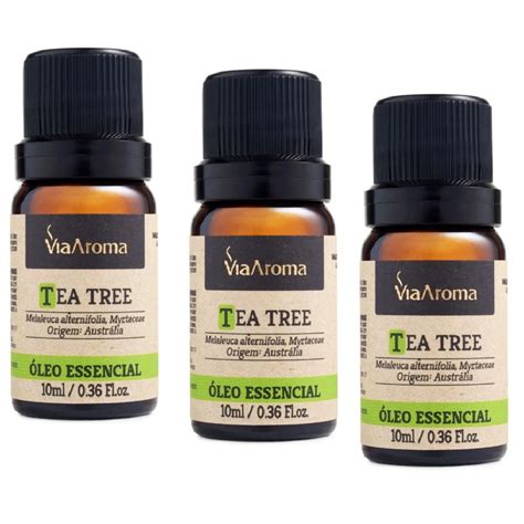 Via Aroma Kit X Oleo Essencial Tea Tree Melaleuca Ml Escorrega O Pre O