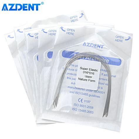 Azdent Alambre De Arco De Ortodoncia Dental Forma Natural Rectangular S