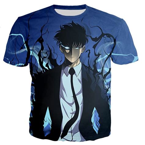 Solo Leveling Sung Jin Woo Anime T Shirt Official Merch Solo