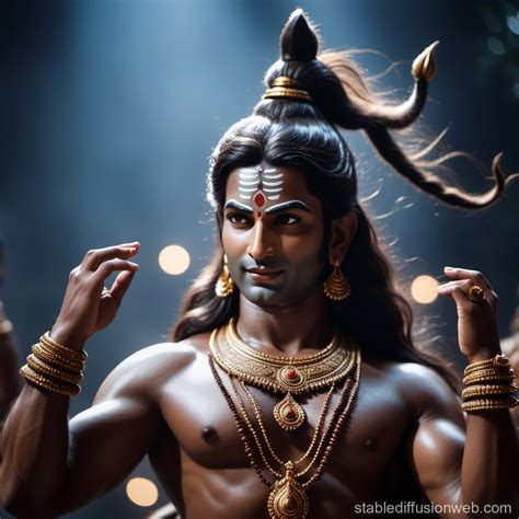 Illustration Of Lord Shiva With A Third Eye Prompts Stable Diffusion