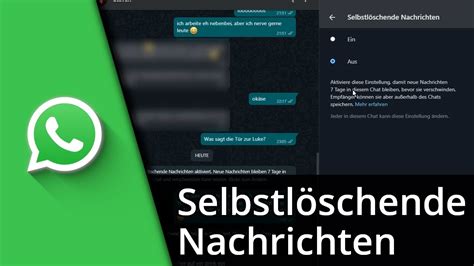 Selbstl Schende Nachrichten Whatsapp Tutorial Youtube