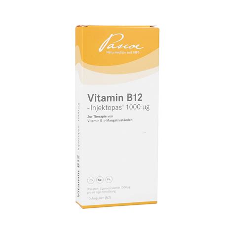 Vitamin B12 Injektop1000ug 10x1 Ml Arzneimittel Datenbank