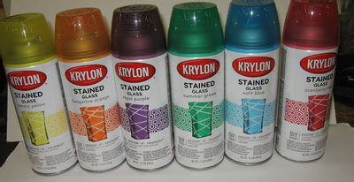 Krylon Stained Glass Colors - Glass Designs