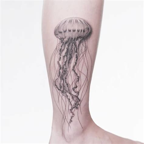 Realistic Jellyfish Tattoo